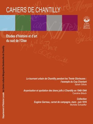 cover image of Cahiers de Chantilly n°10